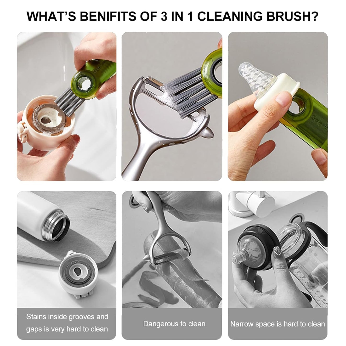 3 in 1 Multifunctional Cleaning Brush